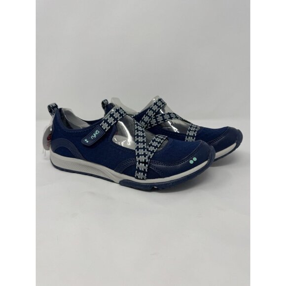 Ryka Mary Jane Shoes 7.6 Women Sneakers Active Casual Walking Travel Blue/Navy - Picture 1 of 10